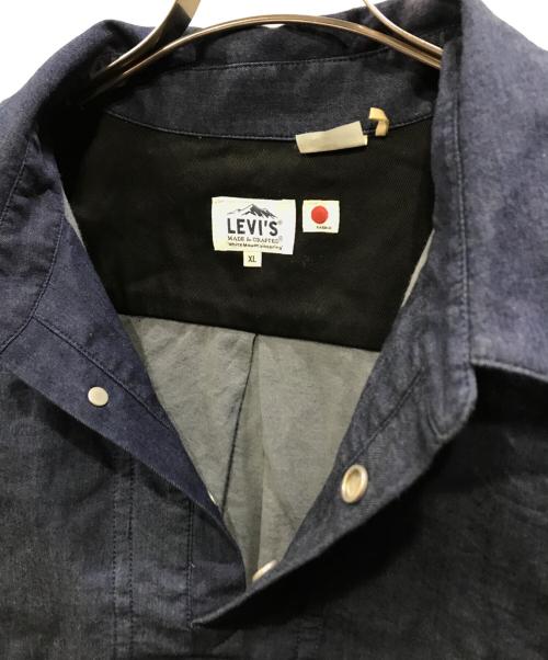 LEVI'S（リーバイス）LEVI'S (リーバイス) WHITE MOUNTAINEERING (ホワイトマウンテ二アニング) プルオーバーシャツ インディゴ サイズ:XLの古着・服飾アイテム