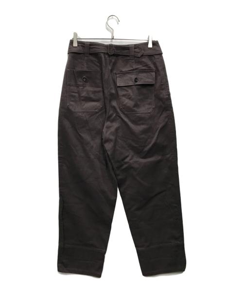 MHL（エムエイチエル）MHL (エムエイチエル) タックパンツ ブラウン サイズ:Lの古着・服飾アイテム