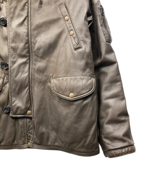 GAIJIN MADE（ガイジンメイド）GAIJIN MADE (ガイジンメイド) オールレザーN-3Bジャケット ブラウン サイズ:Ｓの古着・服飾アイテム