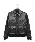 juvenile hall rollcallジュヴェナイルホールロールコール）の古着「ホースレザージャケット」｜ブラック