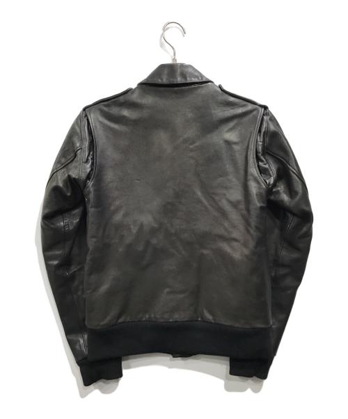 juvenile hall rollcall（ジュヴェナイルホールロールコール）juvenile hall rollcall (ジュヴェナイルホールロールコール) ホースレザージャケット ブラック サイズ:4の古着・服飾アイテム