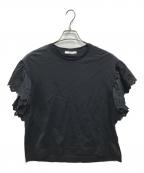 ANAYIアナイ）の古着「モクロディシシュウソデフリル プルオーバー」｜ブラック