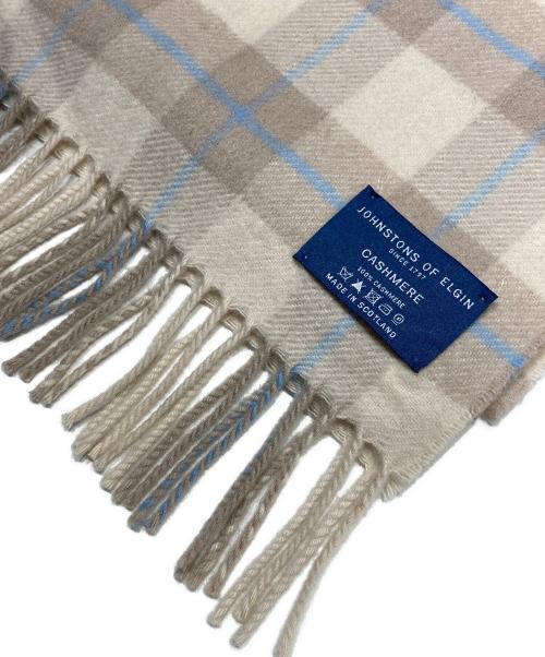 JOHNSTONS OF ELGIN（ジョンストンズオブエルガン）JOHNSTONS OF ELGIN (ジョンストンズオブエルガン) カシミヤストール ベージュの古着・服飾アイテム
