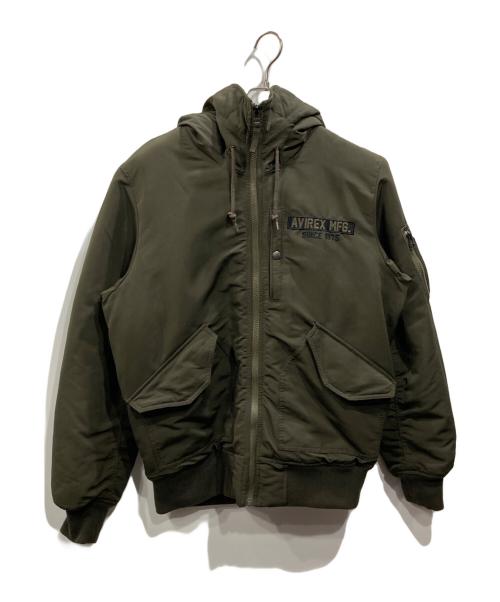AVIREX（アヴィレックス）AVIREX (アヴィレックス) フライトジャケット カーキ サイズ:Lの古着・服飾アイテム