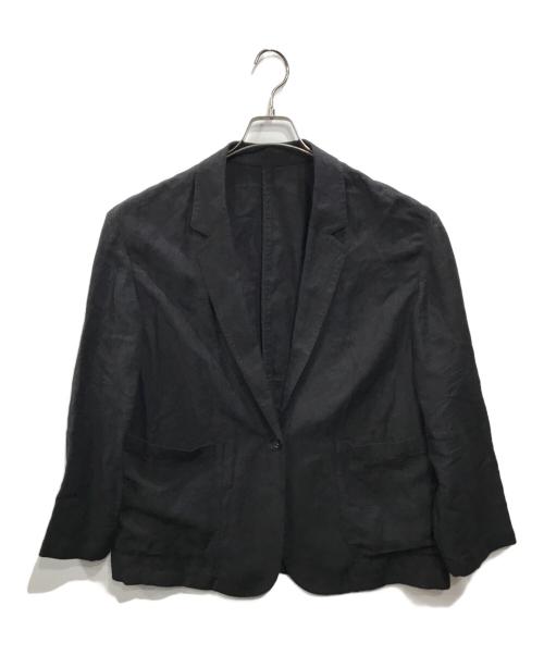 FRAMeWORK（フレームワーク）FRAMeWORK (フレームワーク) レーヨン麻テーラードジャケット ブラック サイズ:38の古着・服飾アイテム