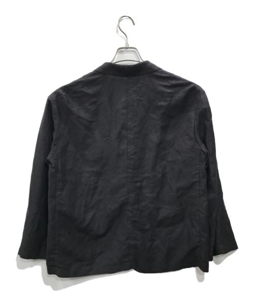 FRAMeWORK（フレームワーク）FRAMeWORK (フレームワーク) レーヨン麻テーラードジャケット ブラック サイズ:38の古着・服飾アイテム