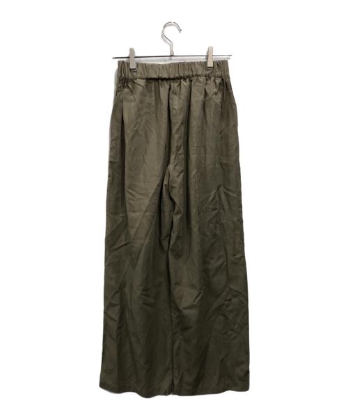 journal standard L'essage（ジャーナルスタンダード レサージュ）journal standard L'essage (ジャーナルスタンダード レサージュ) リノリオグログランイージーパンツ カーキ サイズ:36の古着・服飾アイテム