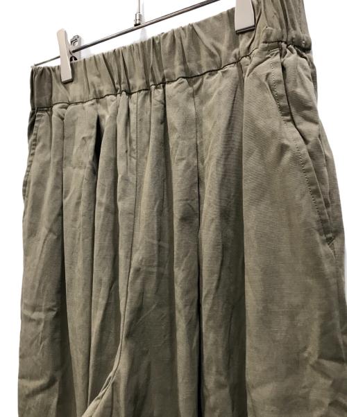 journal standard L'essage（ジャーナルスタンダード レサージュ）journal standard L'essage (ジャーナルスタンダード レサージュ) リノリオグログランイージーパンツ カーキ サイズ:36の古着・服飾アイテム