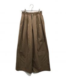 journal standard L'essage（ジャーナルスタンダード レサージュ）の古着「タイプライターワイドイージーパンツ」｜ブラウン