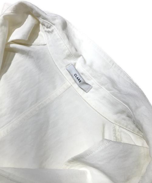 CLANE（クラネ）CLANE (クラネ) DEEP SKIPPER OVER SHIRT ホワイト サイズ:1の古着・服飾アイテム