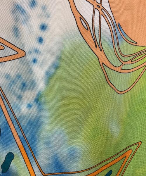 Emilio Pucci（エミリオ プッチ）Emilio Pucci (エミリオ プッチ) 総柄シルクワンピース オレンジ サイズ:40の古着・服飾アイテム