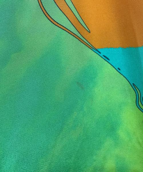 Emilio Pucci（エミリオ プッチ）Emilio Pucci (エミリオ プッチ) 総柄シルクワンピース オレンジ サイズ:40の古着・服飾アイテム