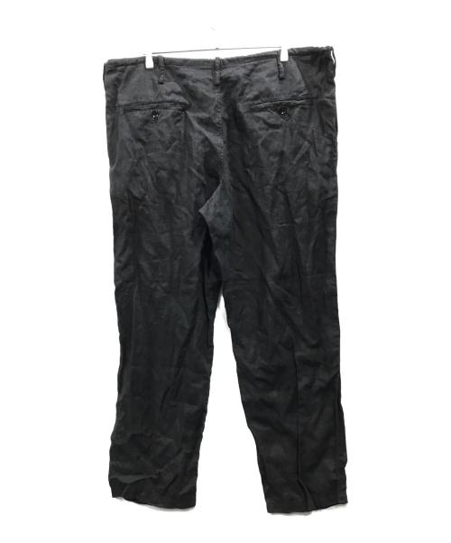 Yohji Yamamoto pour homme（ヨウジヤマモト プールオム）Yohji Yamamoto pour homme (ヨウジヤマモト プールオム) リネンパンツ ブラック サイズ:3の古着・服飾アイテム