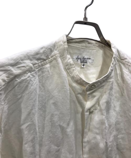 Yohji Yamamoto pour homme（ヨウジヤマモト プールオム）Yohji Yamamoto pour homme (ヨウジヤマモト プールオム) リネンチャイナシャツ ホワイト サイズ:4の古着・服飾アイテム