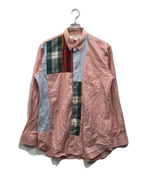 COMME des GARCONS SHIRT（コムデギャルソンシャツ）COMME des GARCONS SHIRT (コムデギャルソンシャツ) パッチワークシャツ マルチカラー サイズ:Lの古着・服飾アイテム