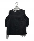 devotion twinsデボーションツインズ）の古着「オープンショルダーブラウス」｜ブラック