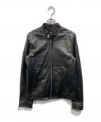 HAREハレ）の古着「ラムレザーライダースジャケット」｜ブラック