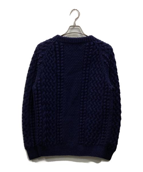 INVERALLAN（インバーアラン）INVERALLAN (インバーアラン) SHIPS (シップス) ケーブルニットカーディガン ネイビー サイズ:表記なしの古着・服飾アイテム