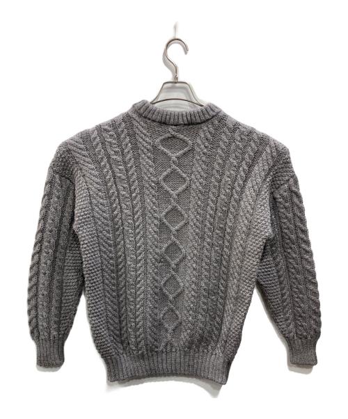 GUERNSEY WOOLLENS（ガンジーウーレンズ）GUERNSEY WOOLLENS (ガンジーウーレンズ) ケーブルニット グレー サイズ:38の古着・服飾アイテム