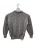 GUERNSEY WOOLLENS (ガンジーウーレンズ) ケーブルニット グレー サイズ:38：5000円