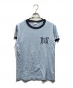 Championチャンピオン）の古着「リンガーTシャツ」｜ブルー