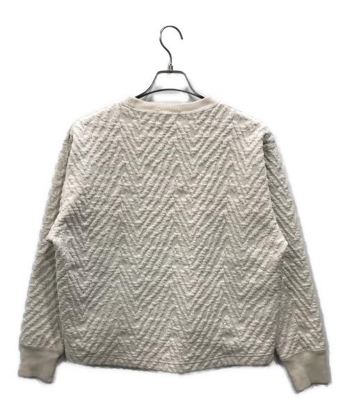 UNITED ARROWS TOKYO（ユナイテッドアローズトウキョウ）UNITED ARROWS TOKYO (ユナイテッドアローズトウキョウ) キルトジャガードスウェット アイボリー サイズ:Fの古着・服飾アイテム