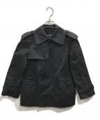 tricot COMME des GARCONSトリココムデギャルソン）の古着「ショートトレンチジャケット」｜ブラック
