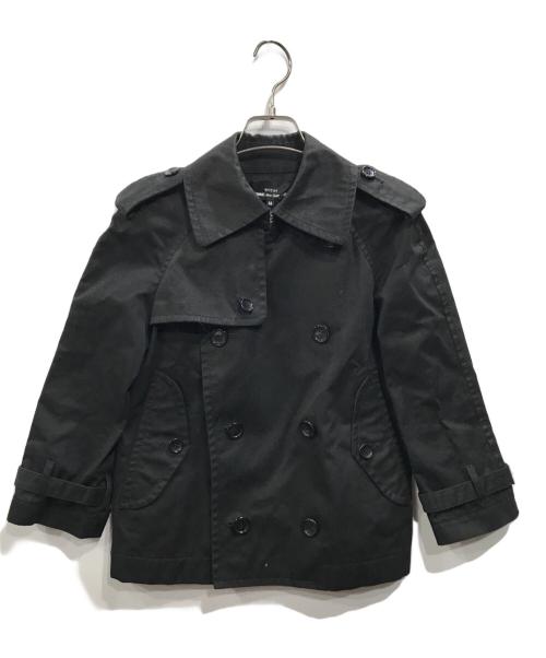 tricot COMME des GARCONS（トリココムデギャルソン）tricot COMME des GARCONS (トリココムデギャルソン) ショートトレンチジャケット ブラック サイズ:Mの古着・服飾アイテム