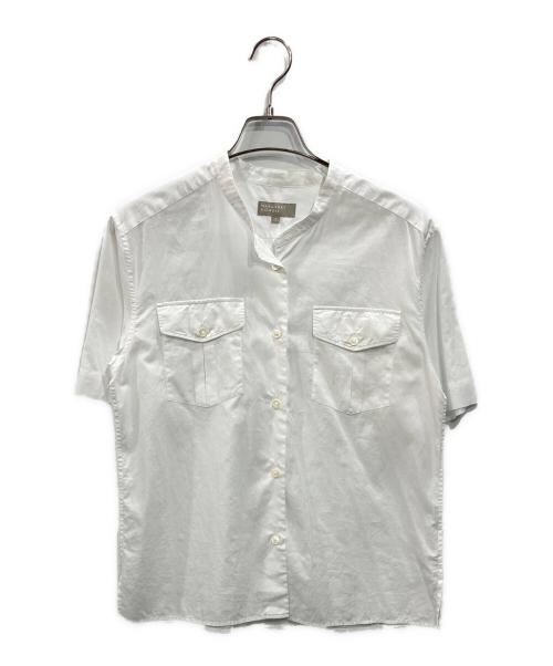 MARGARET HOWELL（マーガレットハウエル）MARGARET HOWELL (マーガレットハウエル) バンドカラーシャツ ホワイト サイズ:１の古着・服飾アイテム