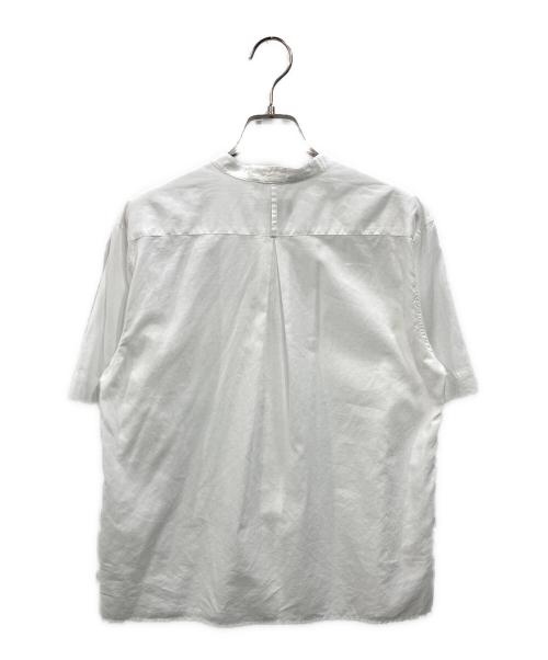 MARGARET HOWELL（マーガレットハウエル）MARGARET HOWELL (マーガレットハウエル) バンドカラーシャツ ホワイト サイズ:１の古着・服飾アイテム