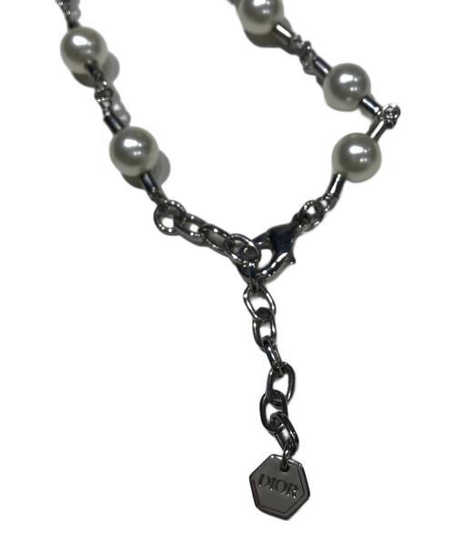 Dior（ディオール）DIOR (ディオール) ロジウムフィニッシュ カラビナトップペンダントネックレスの古着・服飾アイテム