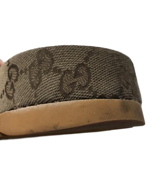 GUCCI（グッチ）GUCCI (グッチ) GGキャンバス サンダル ベージュ サイズ:8の古着・服飾アイテム