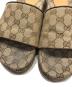 中古・古着 GUCCI (グッチ) GGキャンバス サンダル ベージュ サイズ:8：18000円