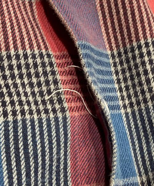 finamore（フィナモレ）Finamore (フィナモレ) チェックネルシャツ レッド×ブルー サイズ:15-3815-38の古着・服飾アイテム