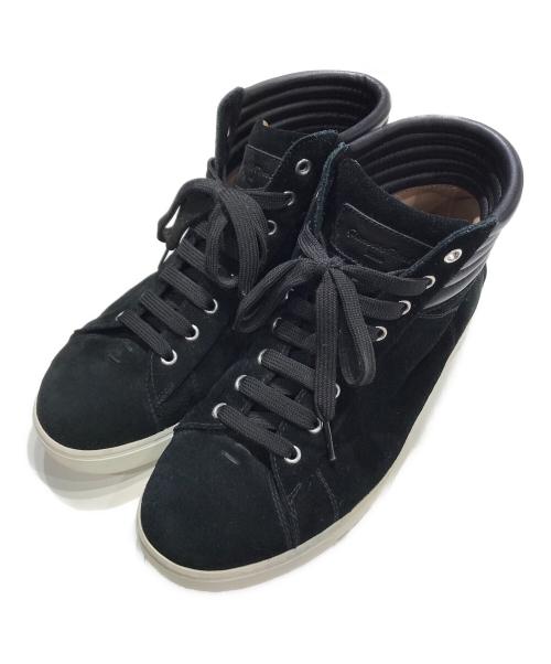 Gianvito Rossi（ジャンヴィト ロッシ）Gianvito Rossi (ジャンヴィト・ロッシ) ハイカットスニーカー ブラック サイズ:41の古着・服飾アイテム