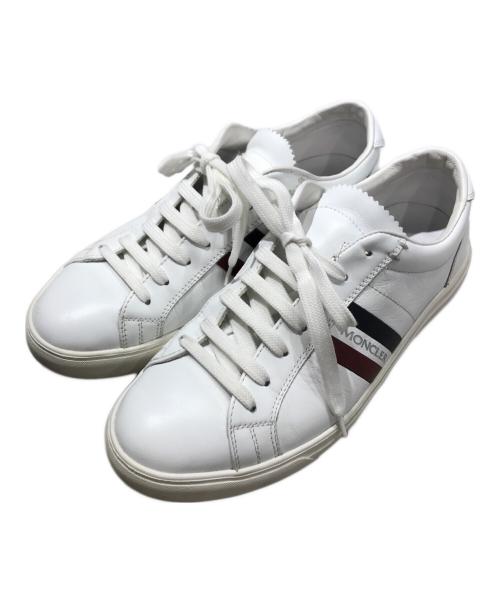 MONCLER（モンクレール）MONCLER (モンクレール) Monaco ローカットスニーカー ホワイト サイズ:40の古着・服飾アイテム