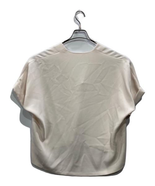 E by eclat（イーバイエクラ）E by eclat (イーバイエクラ) とろみvネックブラウス アイボリー サイズ:Ｍの古着・服飾アイテム