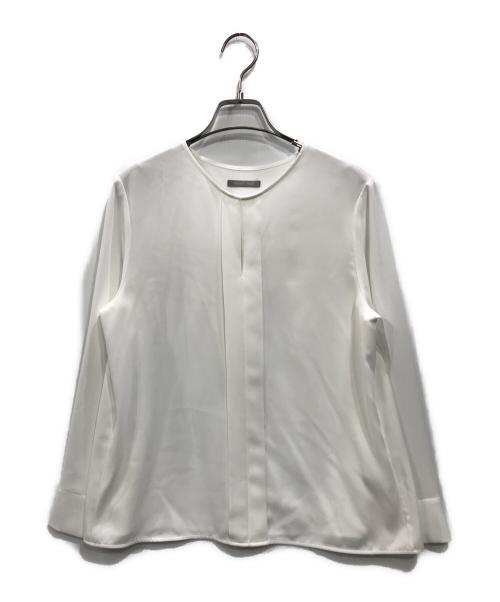 theory luxe（セオリーリュクス）theory luxe (セオリーリュクス) ウォッシャブル プルオーバー ブラウス ホワイト サイズ:Lの古着・服飾アイテム