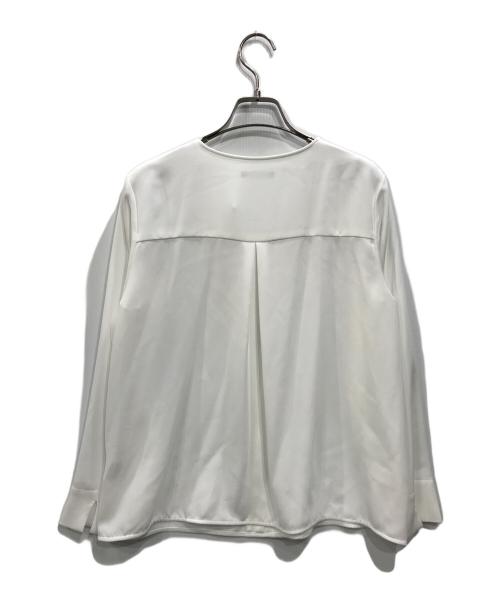 theory luxe（セオリーリュクス）theory luxe (セオリーリュクス) ウォッシャブル プルオーバー ブラウス ホワイト サイズ:Lの古着・服飾アイテム