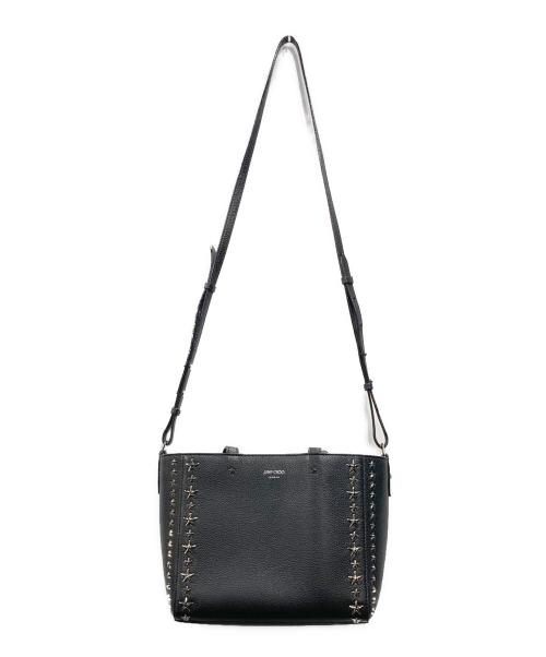 JIMMY CHOO（ジミーチュウ）JIMMY CHOO (ジミーチュウ) ペガシ スタッズ2WAYバッグ ブラックの古着・服飾アイテム