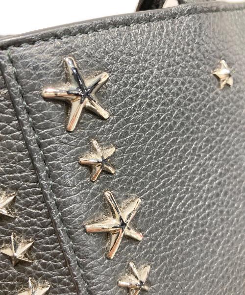 JIMMY CHOO（ジミーチュウ）JIMMY CHOO (ジミーチュウ) ペガシ スタッズ2WAYバッグ ブラックの古着・服飾アイテム