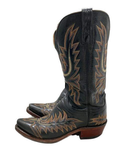 1883 by lucchese（1883 バイ ルケーシー）1883 by lucchese (1883 バイ ルケーシー) ウェスタンブーツ ブラック サイズ:6　1/2Ｂの古着・服飾アイテム