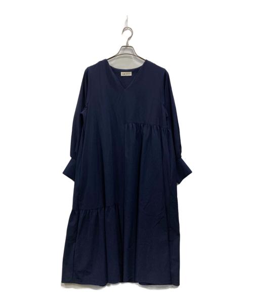 SUM1 STYLE（スミスタイル）SUM1 STYLE (スミスタイル) ブラウスワンピース ネイビー サイズ:Fの古着・服飾アイテム
