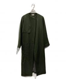 IENA（イエナ）の古着「ウールツイルラップコート」｜グリーン