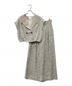 Ameriアメリ）の古着「LADY LIKE TWEED SET UP」｜ベージュ