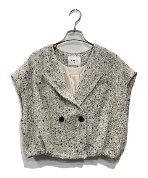Ameri（アメリ）AMERI (アメリ) LADY LIKE TWEED SET UP ベージュ サイズ:Ｍ 未使用品の古着・服飾アイテム
