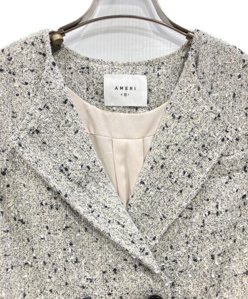 Ameri（アメリ）AMERI (アメリ) LADY LIKE TWEED SET UP ベージュ サイズ:Ｍ 未使用品の古着・服飾アイテム