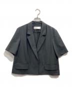 Adam et Ropeアダム エ ロペ）の古着「ハーフスリーブテーラードジャケット」｜ブラック