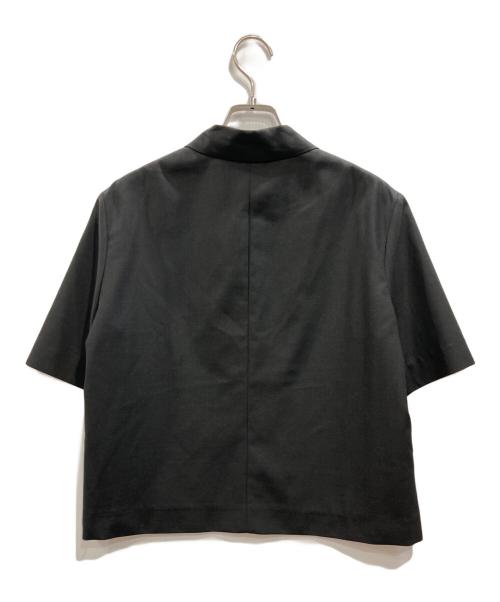 Adam et Rope（アダム エ ロペ）Adam et Rope (アダム エ ロペ) ハーフスリーブテーラードジャケット ブラック サイズ:Fの古着・服飾アイテム