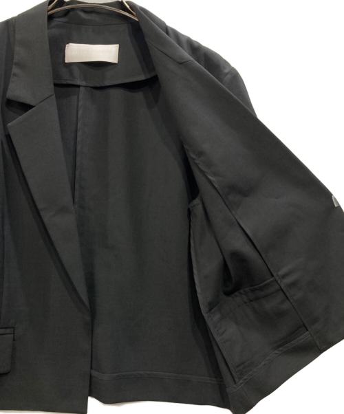 Adam et Rope（アダム エ ロペ）Adam et Rope (アダム エ ロペ) ハーフスリーブテーラードジャケット ブラック サイズ:Fの古着・服飾アイテム